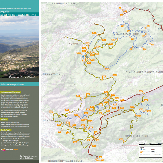 Carte Générale Topo Guide Sainte Baume