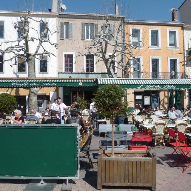 Café des Arts -restaurant terrasse - OTI_Aubagne